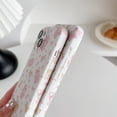 thumbnail image 3 of Cute Cartoon Bear Rabbit Pink Flowers Phone Case Compatible with iPhone Case (White,iPhone 11), 3 of 6