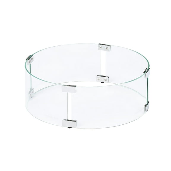 Celestial 17" Round Glass Wind Guard for 13” Round Fire Pits