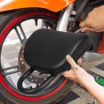 thumbnail image 4 of WHAMVOX Black Motorcycle Backrest Pad with Sponge Cushion Durable Support for Rear Passenger Seat, 4 of 8