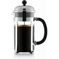 thumbnail image 2 of Bodum Chambord French Press Coffee Maker, 1 Liter, 34 Ounce, (8 Cup), Chrome, 2 of 7