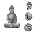 thumbnail image 2 of TISHITA Buddha Statue Buddha Figurine Antique Craft Buddha Collectible Buddha Sculpture Buddha Ornament for Indoor Home Desktop Decor, 2 of 5