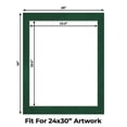 thumbnail image 2 of Green Suede Picture Frame Mat for 28x35 Frames - Fits 24x30 Photos - 10 Mats, 2 of 7