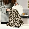 thumbnail image 6 of Coolnut Leopard Print Kitchen Dish Towels Set of 1,Dishcloths,Absorbent Soft Towels Hand Towels, Tea Towels,18" x 28", 6 of 6