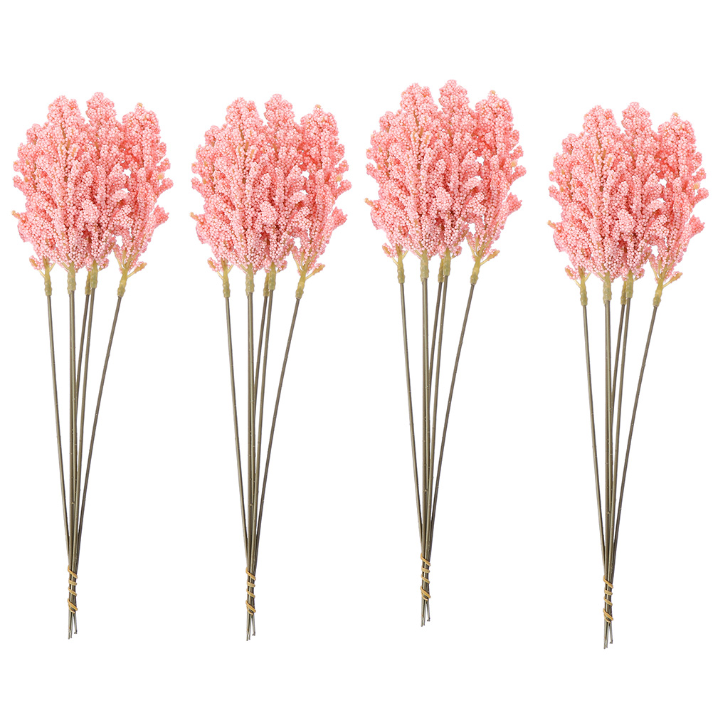 Frcolor Dried Pampas Grass Plumes Artificial Grass Reed Gypsophila