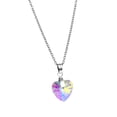 thumbnail image 1 of Collar Zulema Colgante Cristal Corazón Acero Inoxidable, 1 of 8