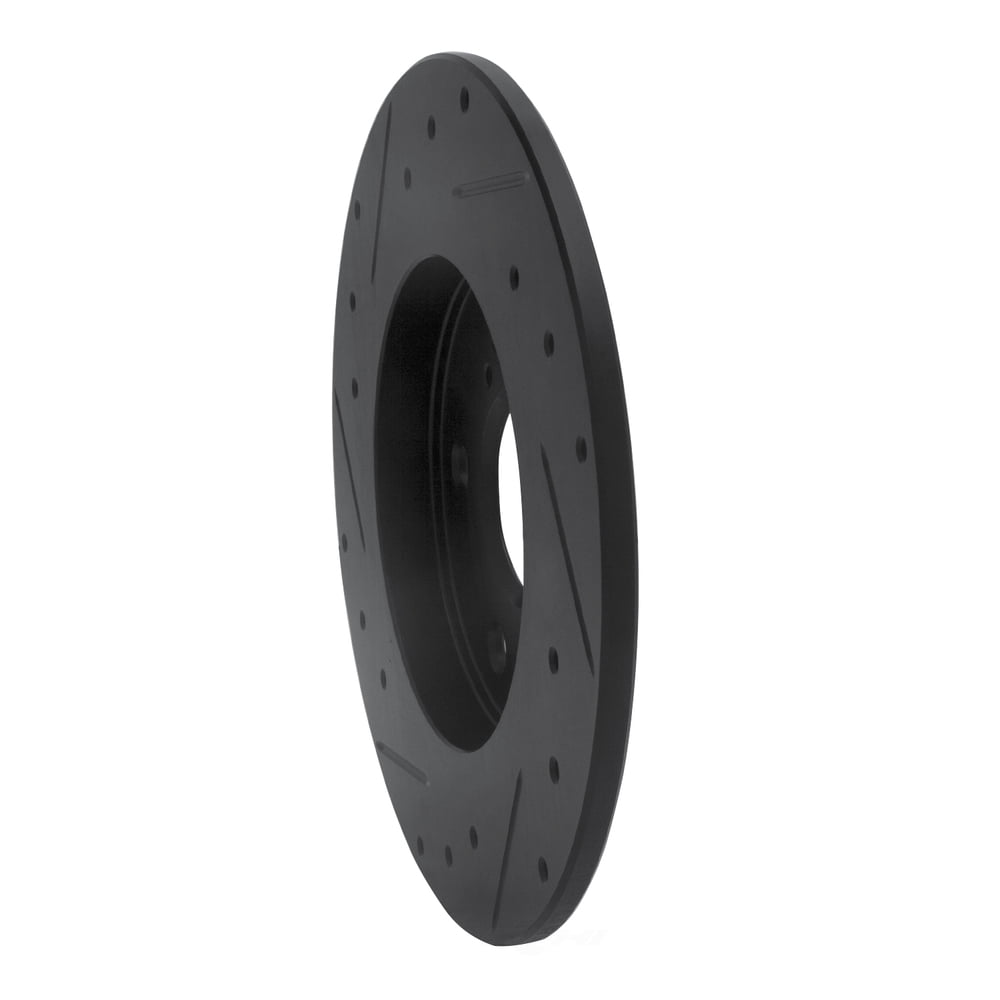 Dynamic Friction Company 633-76082R DFC Brake Rotor - Drilled And Slotted - Black