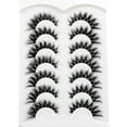thumbnail image 6 of Changmaius  False Eyelashes Fluffy Cat Eye Look 8D Crossed Wispy Natural Faux Mink Lashes Fake Eyelashes 7 Pairs Pack, 6 of 6
