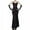 Red-h, variant on Wdgfv Costumes for Morticia Long Black Gothic Bat Sleeve Dress Halloween Cosplay Costumes for Women