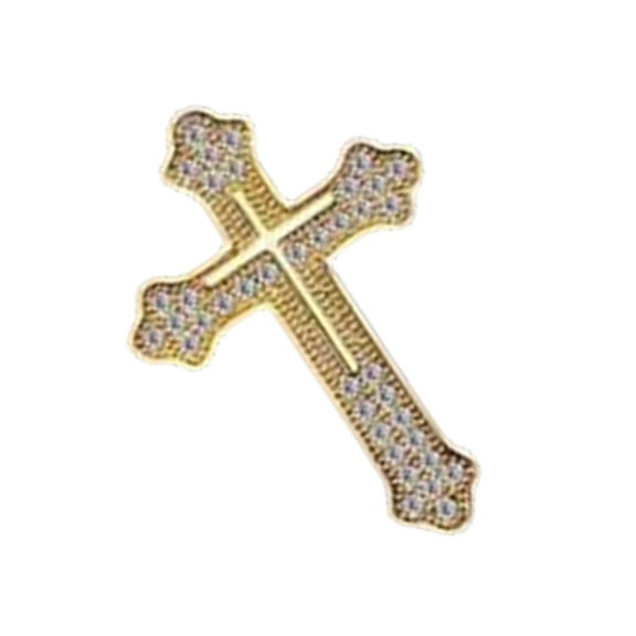 YIEMEEN Sturdy Alloy Crosses Lapel Pin Accessory Men's Crosses Brooch Adds a Touch of Elegances to Any Formal Outfit