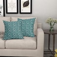 thumbnail image 6 of Ryan; Teal Cream Dots Pillow Covers 18x18 Set of 2 Boho Design Polka Dot Throw Pillows Modern Trendy Print Outdoor Decorative Pillowcase Square Cushion Cases Decor for Sofa Couch Bed, 6 of 7
