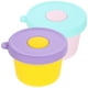 thumbnail image 1 of unbranded 2Ud Recipientes De Silicona Con Para Salsas Y Aderezos Color Surtido Para Transporte Y Almacenamiento, 1 of 7