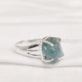 thumbnail image 2 of Natural Blue Apatite Ring, Rough Apatite Ring, Healing Birthstone, Boho Ring, 925 Sterling Silver, Womens Ring, Christmas, Thanksgiving, Handmade, Statement Jewelry, Rough Gemstone Jewelry, 2 of 5