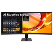 LG 34 UltraWide WQHD 1440p 1800R Curved Office Monitor, Black, 34U601B-B