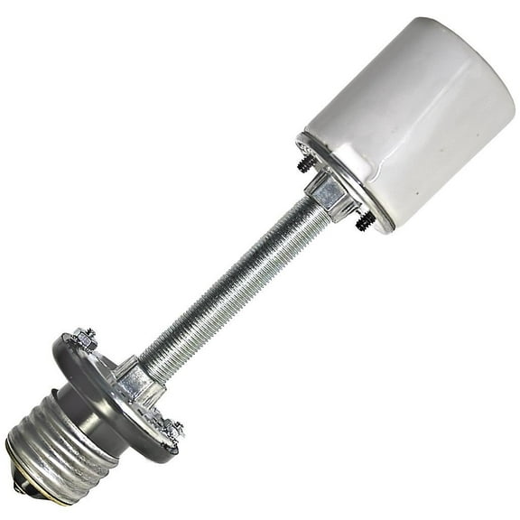 General 00625 - Medium Screw (E26) Base Socket Extender (Extends Bulb 5.25") (6.25IN MED SKT EXTENDER)