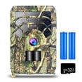 thumbnail image 1 of 5MP 480P Trail and Game Camera Motion Activated Hunting Camera Outdoor Wildlife 46 LEDs Night Vision Scouting Camera with 32GB MicroSD Card and 2 Batteries, 1 of 8