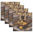 thumbnail image 5 of Satin Native Fab Cotton Dinner Napkin Puppies on A Lake Adventure Reusable, 5 of 8