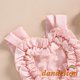 thumbnail image 4 of * 0-24 Meses Bebé Niñas Verano Rosa Sin Mangas Encaje Floral Tul Forma De Corazón Mameluco Casual Fiesta Ropa, 4 of 4