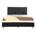 thumbnail image 4 of Glory Furniture Maxx Velvet Upholstered Full Bed in Black, 4 of 7
