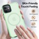 thumbnail image 5 of Funda magnética resistente para iPhone 12/12 Pro [Compatible con MagSafe] Funda protectora a prueba de golpes para iPhone 12/12Pro de 6.1 pulgadas, color verde pálido mate, 5 of 8