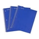 thumbnail image 1 of Mintra Office Cuadernos De Espiral Duraderos, 1 Tema (Paquete De 3 Con Rayas Anchas Azules), 100 Hojas, Bolsillo De Poliéster, Cubierta Resistente A La Humedad, Parte Posterior De Aglomerado Resistent, 1 of 5