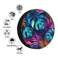 thumbnail image 4 of Pofeuu Colorful Tropical Leaves Print Spare Tire Wheel Cover for Car Truck SUV Camper Universal Fit Spare Tire Cover RV Spare Tire Covers-16 inch, 4 of 6