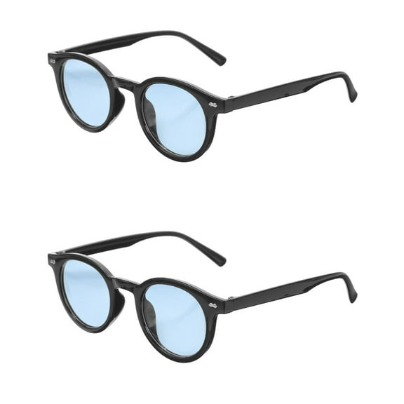 Raindrops 2pcs Outdoor Sunglasses Sun Glasses Summer Eyewear Fashionable Round Sunglasses