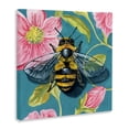 thumbnail image 2 of Stupell Industries Eclectic Fuzzy Bee On Floral Pattern Canvas Art, 30 x 30, by Kate Jarvik Birch, 2 of 7