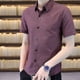 thumbnail image 5 of Camisas y blusas de manga corta con estampado para hombre de negocios, de algodón y seda con estampado de lunares, baratas, nuevas en Asia, ropa S, 5 of 5