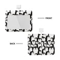 thumbnail image 2 of Susaid Cartoon Penguin Print ID Badge Holder with Double-Sided Windows Horizontal Hard Plastic Case Black Card Protector Pouch for Office School ID Credit Cards, 2 of 7