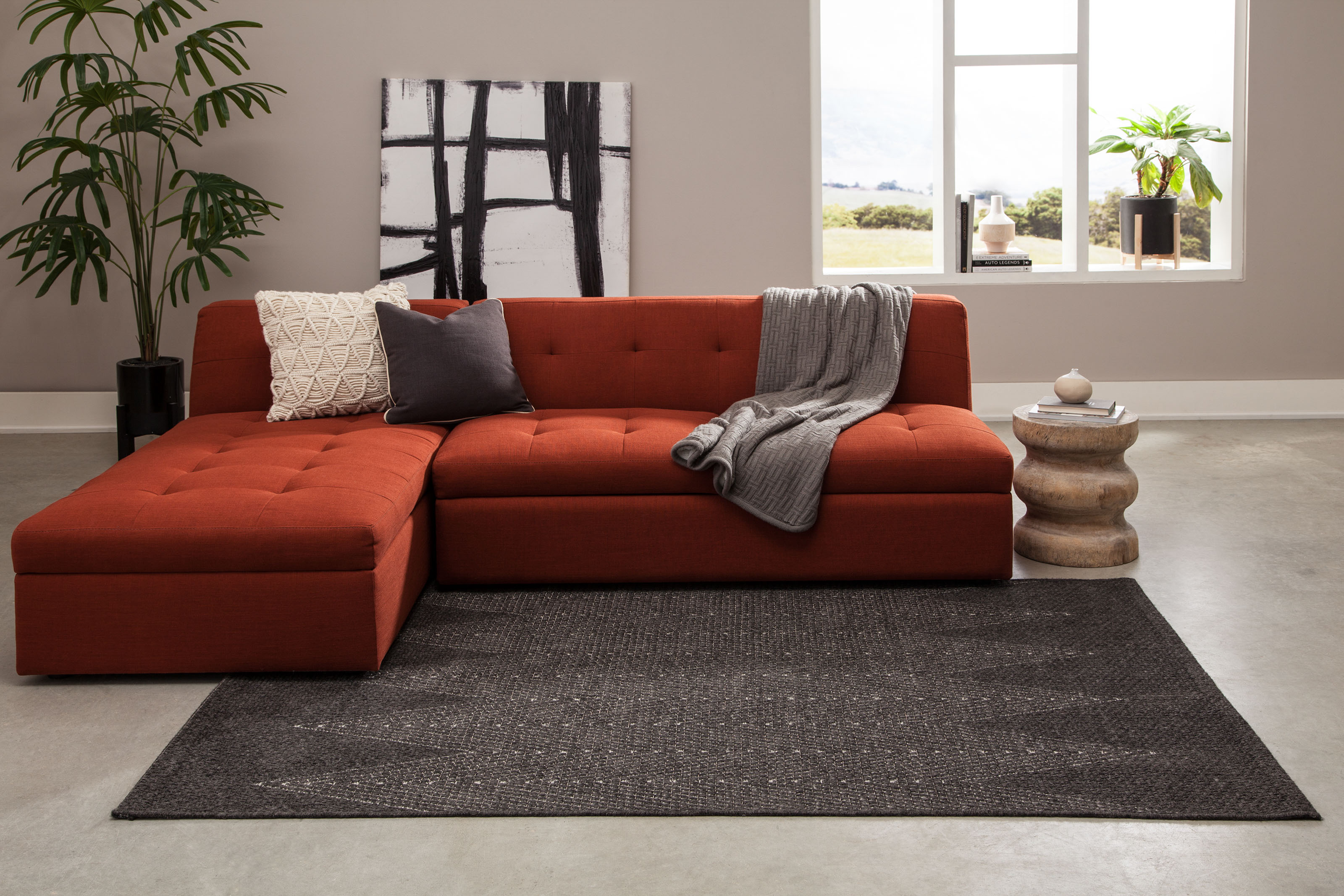 ECARPET Raven Tapis pour Salon, Chambre, Salle A Manger, Entrée, Couloir et Plus Encore.