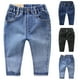 thumbnail image 4 of Odeerbi 3-10 Años Niñas Vaqueros Pantalones de Vaquero de Color Sólido de Moda de Cintura Alta Pantalones de Vaquero de Cintura Elástica, 4 of 4