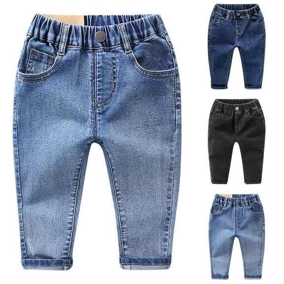 Summer AKAFMK Toddler Girls Pants,Toddler Girls Jeans,Girls' Clothing Jeans with A Stylish and Trendy Personality High Waisted and Elastic Slim and Leggings