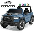 thumbnail image 1 of Ram 24V Ride on Car 2 Seater, Ram 1500 RHO Battery Powered Electric Car with Remote Control, Powered Ride on Toy with 4 Wheelers for Kids Toddlers 3-8 Boys Girls, Bluetooth & Trunk, Blue, 1 of 8
