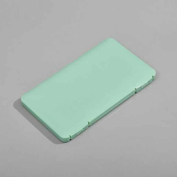 Rectangle Portable Case Orderly Storage Buckle Design Clean Hygienic Colored Storage Bags For Travelling OfficeGreen 19x11cm