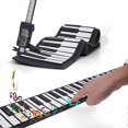 thumbnail image 4 of 49 Keys Kids Portable Electronic Piano, Flexible Kids Foldable Roll Up Educational Electronic Digita, 4 of 5
