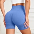 thumbnail image 2 of Biker Shorts for Women High Waist Tummy Control Seamless Yoga Shorts for Gym, Running Womens Athletic Shorts (Dark Blue M), 2 of 6