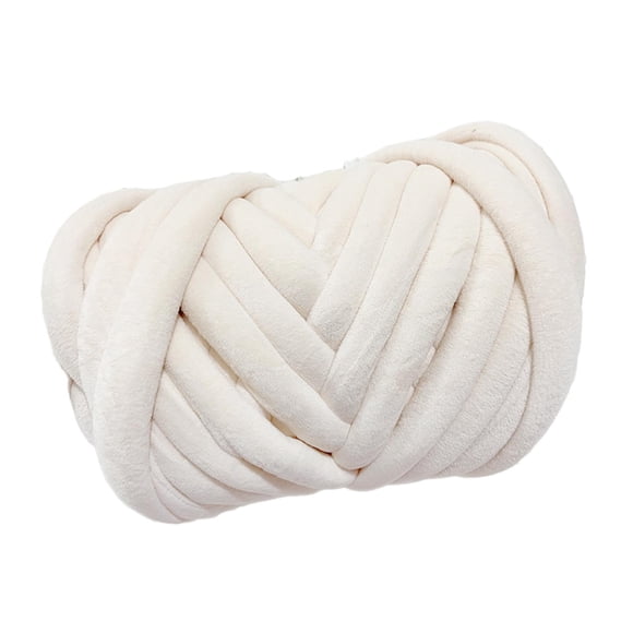 Hilo grueso Hilo grueso voluminoso Tejido Tejido a mano Crochet Mantas Tejido a mano Beige