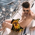 thumbnail image 2 of luoweisi Men's Beach Shorts Quick Dry Swim Trunks with Mesh Lining Sunflower L, 2 of 5
