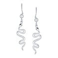 thumbnail image 2 of Bling Jewelry Womens Egyptian Serpent Dangle Earrings Snake Design  Sterling Silver, 2 of 4