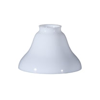 B&P Lamp® Bell Shaped Opal Glass Fixture Shade with 6 Inch Diameter and 2 1/4 Inch Fitter