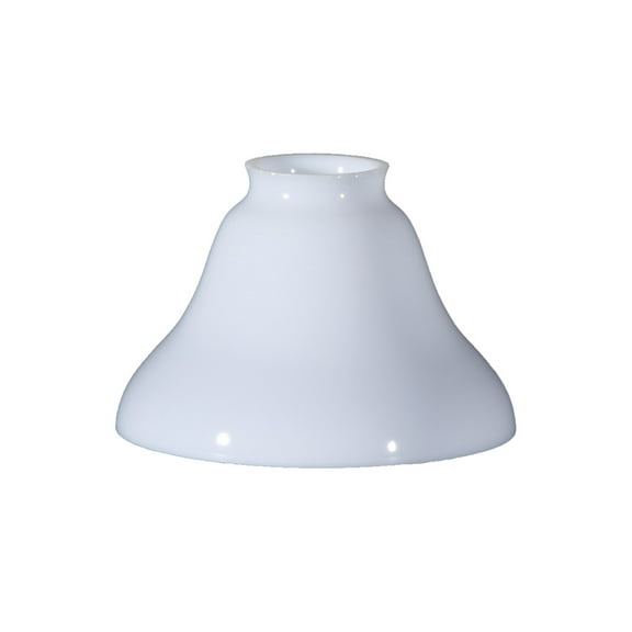 B&P Lamp®  Bell Shaped Opal Glass Fixture Shade with 6 Inch Diameter and 2 1/4 Inch Fitter