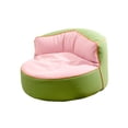 thumbnail image 3 of Silla Con Forma De Puf, Práctico Sofá Redondo Para Sala De Estar, Dormitorio, Relajante, Color Rosa, 3 of 8