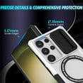thumbnail image 3 of Decase Compatible with MagSafe Case for Samsung Galaxy S23 Ultra, Magnetic Invisible Ring Stand,Slim Shockproof Dual-Layer Anti-Scratch Slide Camera Lens Protector PC Back Cover Case, white, 3 of 8
