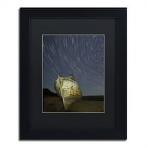 Trademark Fine Art "Point Reyes II" Canvas Art by Moises Levy Black Matte, Black Frame