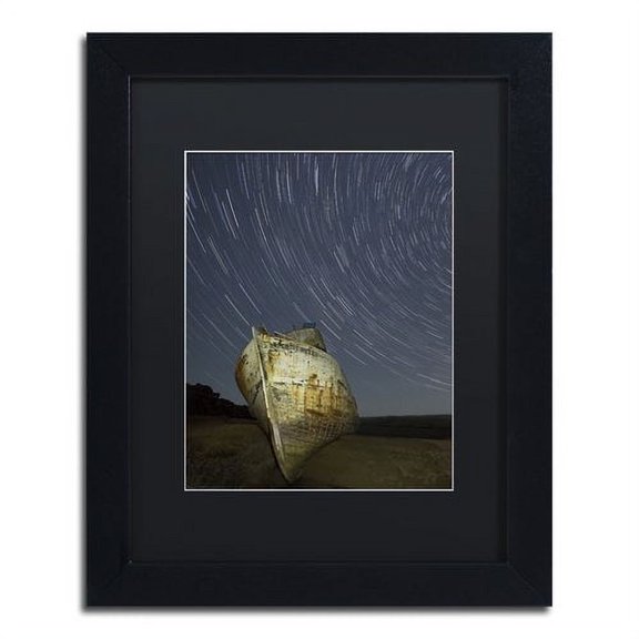 Trademark Fine Art "Point Reyes II" Canvas Art by Moises Levy Black Matte, Black Frame