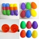 thumbnail image 3 of Bolsas apiladas de 12 24 8 cm de simulación de plástico huevos retorcidos modelo de clara de huevo de Pascua pintura juguete de huevo de pato decoración, 3 of 5