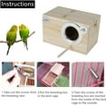 Relax love Bird Breeding Box, Parakeet Nesting Box Parrot Mating Box