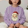 thumbnail image 5 of Taqqpue Boys Girls Christmas Sweatshirt Long Sleeve Santa Printed Shirts Blouse Fall Winter Ugly Christmas Sweater Pullover for Kids 1-15T, 5 of 7