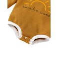 thumbnail image 5 of Qiylii Baby Sun Pattern Romper, Long Sleeve Round Neck Bodysuit, 5 of 8