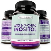 Premium Myo-Inositol & D-Chiro Inositol Blend, Most Beneficial 40:1 Ratio - Hormonal Balance & Healthy Ovarian Function Support